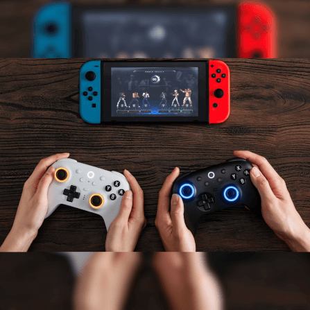 จอยเกมไร้สาย 8BITDO (80ND) ULTIMATE 2 BLUETOOTH & 2.4G สีขาว_8